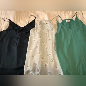 Elegant Women's Tops Set - green tones Express and Loft